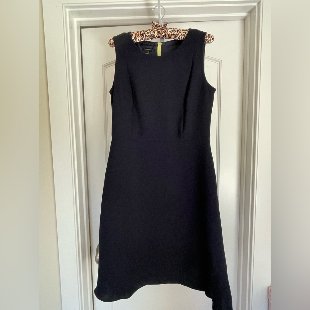 Talbot's Navy Blue Sleeveless A-line Dress